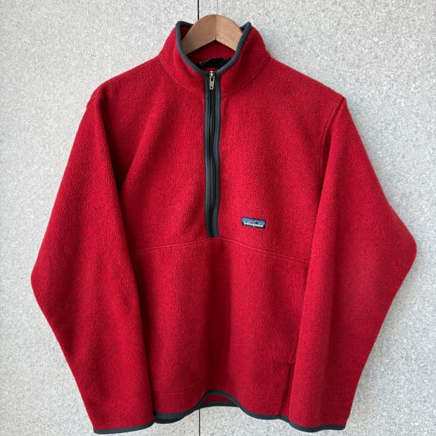 빈티지 파타고니아 신칠라 마수피얼 레드/버건디 M