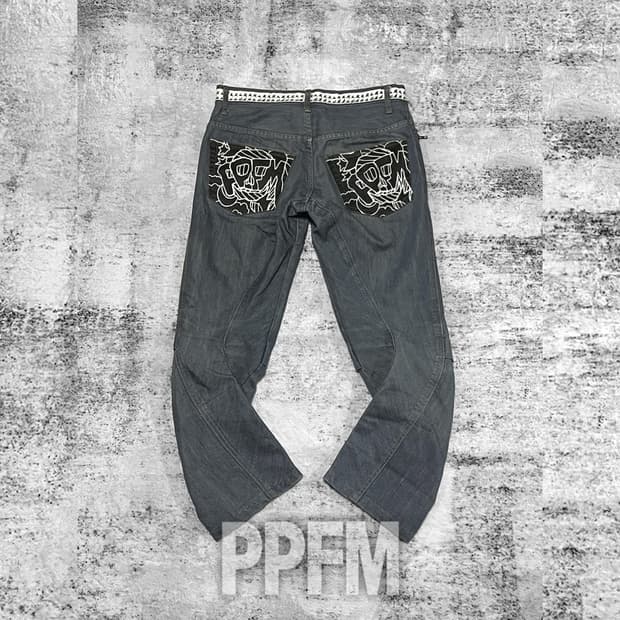 (ppfm) punk curved ash denim 