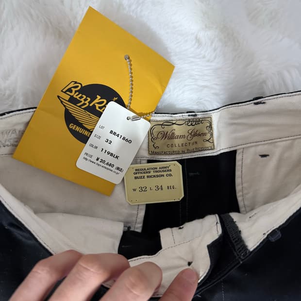 [32] 버즈릭슨 윌리엄깁슨 콜렉션 치노 블랙