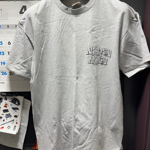 [2]뤡코즈 노브레인 티셔츠(그레이)