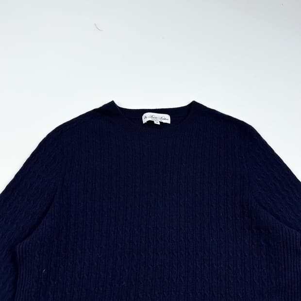 브룩스브라더스 클래식 네이비 캐시미어 니트 (M)