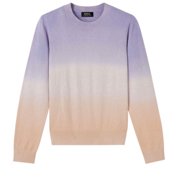 아페쎄 그라데이션 코튼 캐시미어 니트