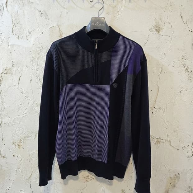 Crocodile 남성 반집업 니트 100