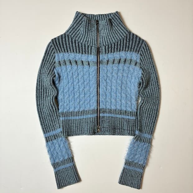 라티젠 LARTIGENT 카리나 니트 집업 PN8716