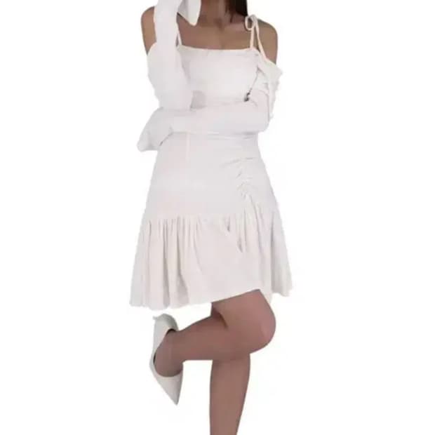 구 코프 현 클리시어 오프숄더 샬롯 원피스