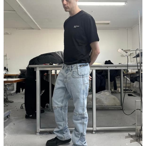 플라스틱 프로덕트 MPa Bag Pants 스틸 블루