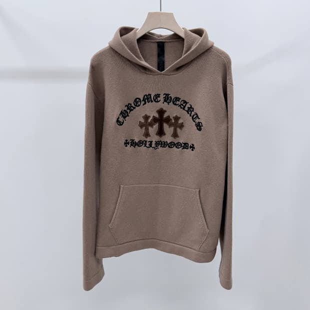 [S+급/L] 25SS 크롬하츠 세메터리 패치 캐시미어 후드티