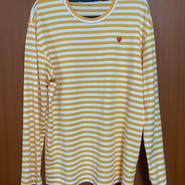 [GARCONS] 꼼데가르송 스트라이프 롱슬리브 XL사이즈
