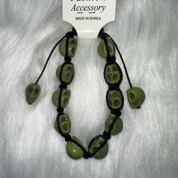 고스펑크 오리엔탈 해골 팔찌