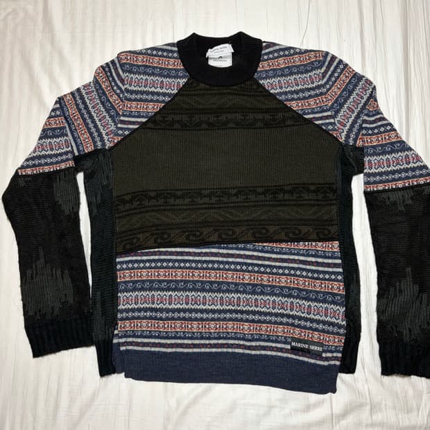 Marine serre 멀티패턴 스웨터