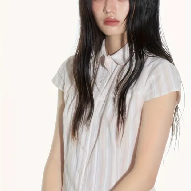 입자마자 분위기 여신되는 반팔셔츠✨️🦋