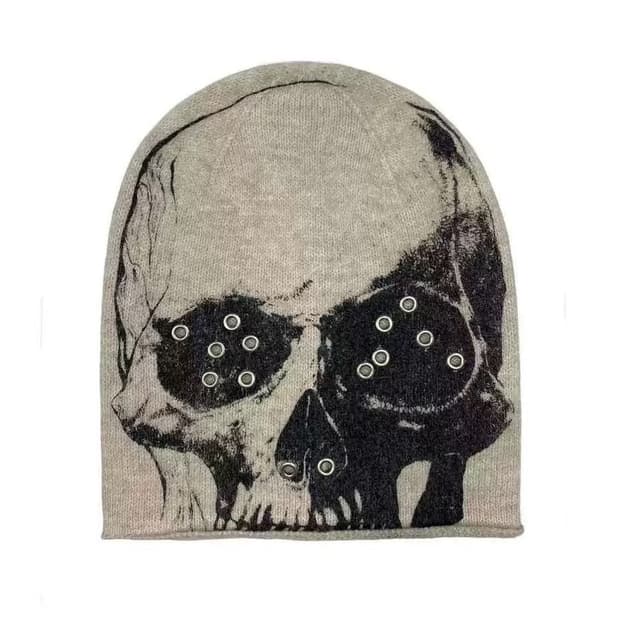 빈티지 스컬 아일렛 여름 비니 