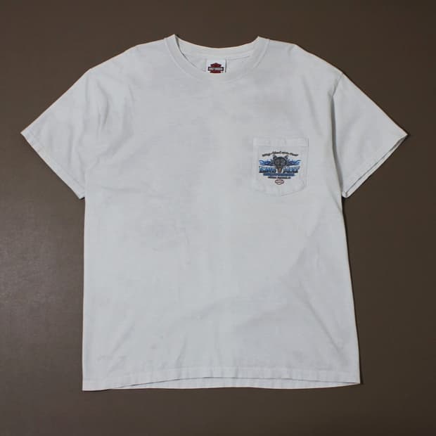 Harley Davidson 바이크 프린팅 반팔