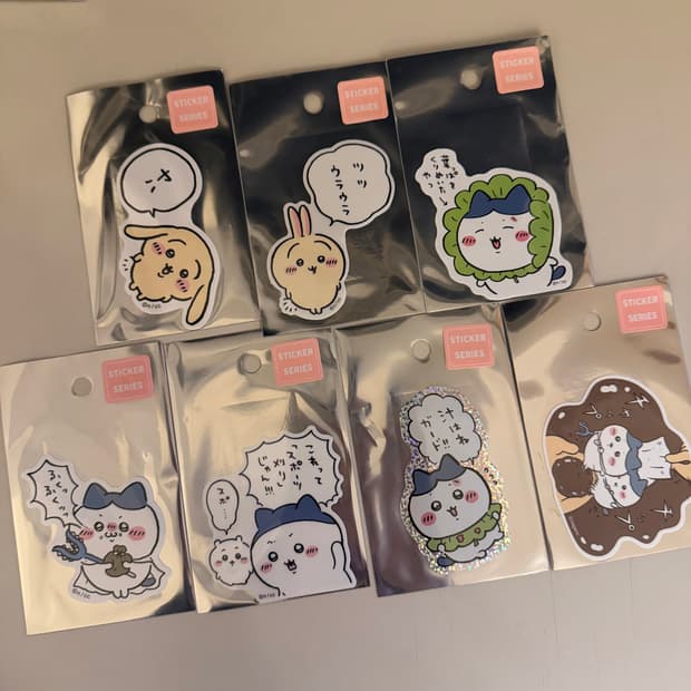 개당판매) 먼작귀 씰 스티커 우사기 하치와레