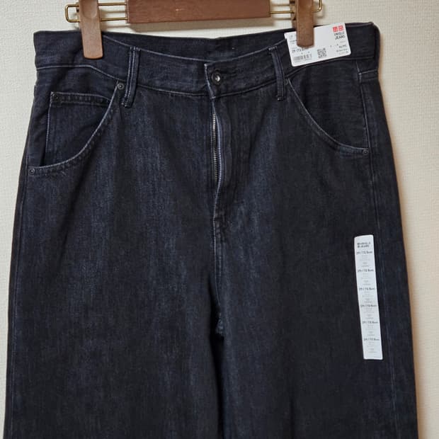 유니클로 배기커브진 29 다크그레이