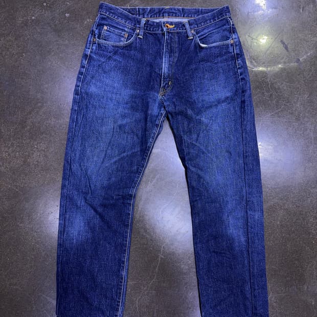 에드윈 505XX 재팬 스트레이트핏 빈티지 워싱 데님팬츠 34