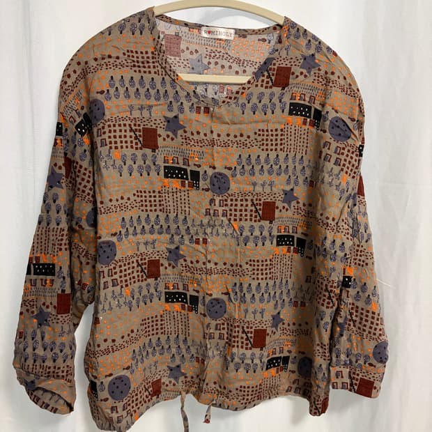 히피 긴팔 블라우스