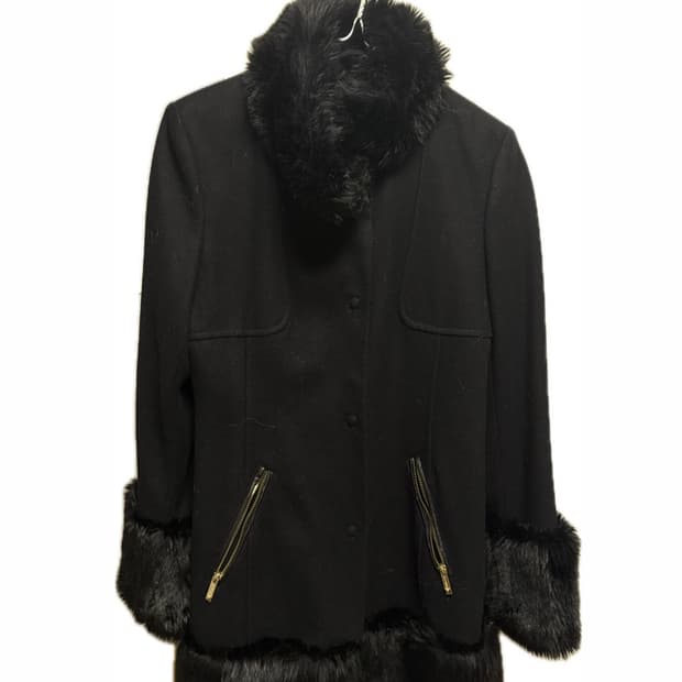 게스 빈티지 퍼 트리밍 자켓 