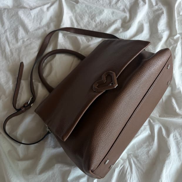 러브캣 브라운 숄더백