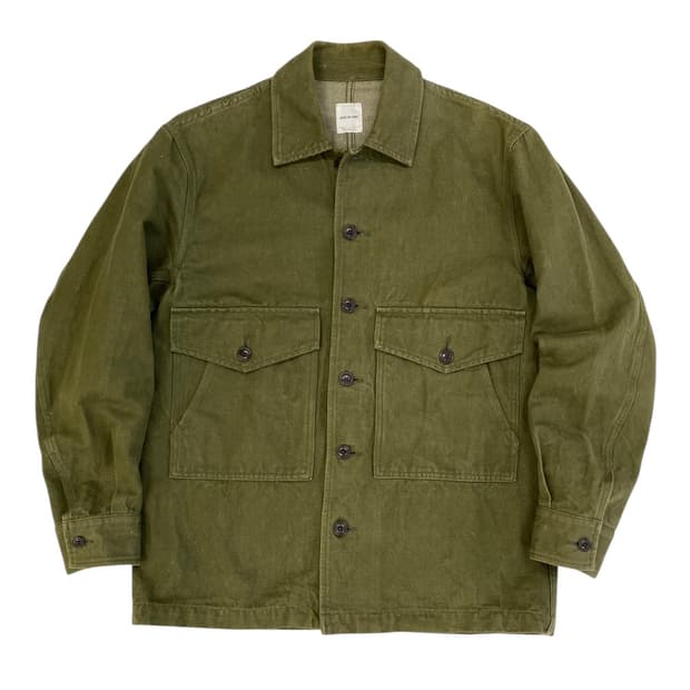 사주 데 크렛 코튼/린넨 밀리터리 자켓