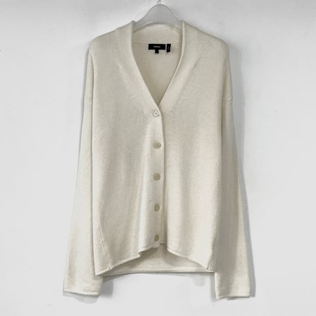 띠어리 캐시미어100 버튼 업 가디건