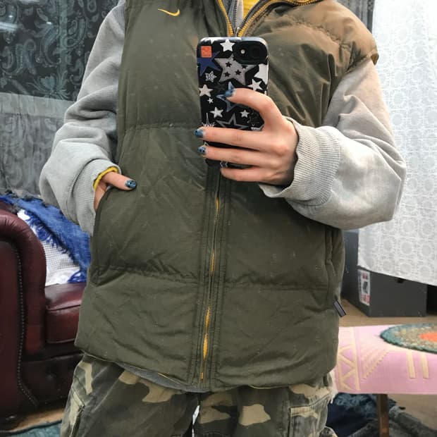 나이키 00s 올드스쿨 양면 리버시블 패딩조끼 