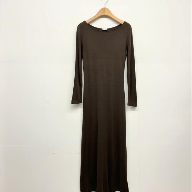 막스마라 브라운 롱 원피스