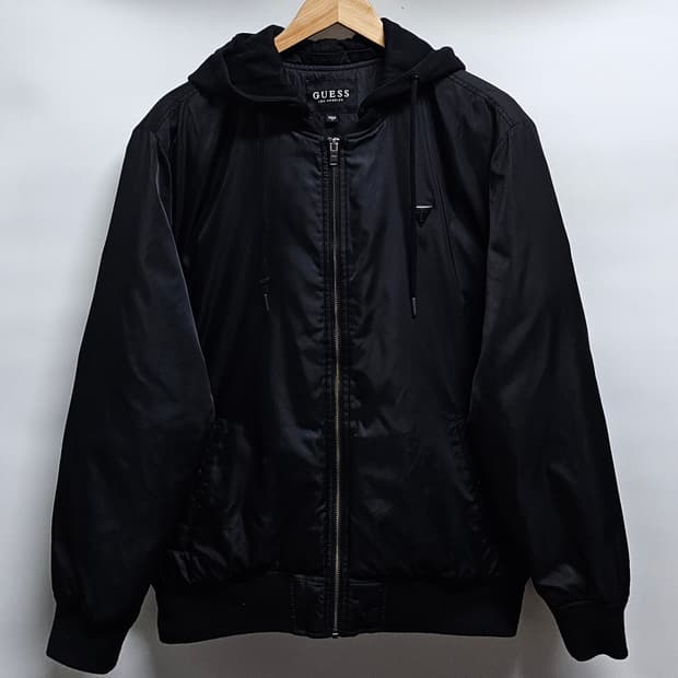 게스 덕다운 봄버자켓 L