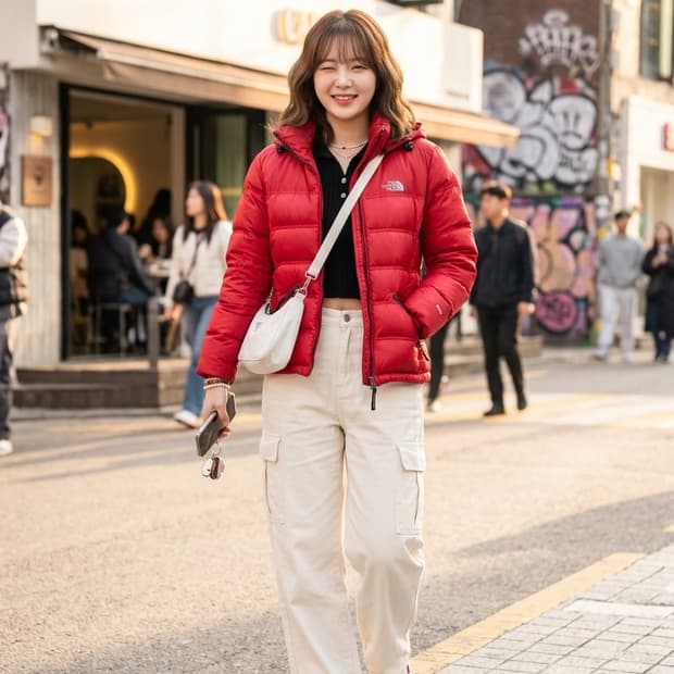 노스페이스 써밋시리즈 800필 레드 다운 패딩