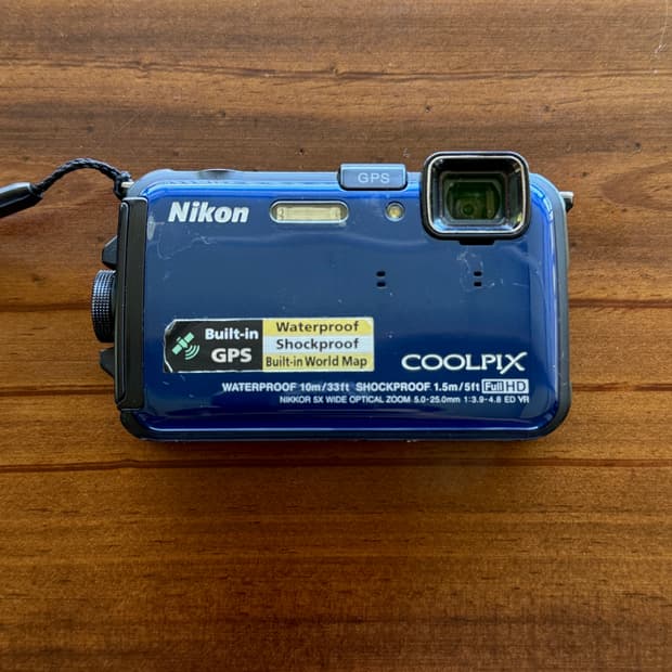 [한글판 풀구성] 니콘 쿨픽스 aw100 블루 Nikon Coolpix