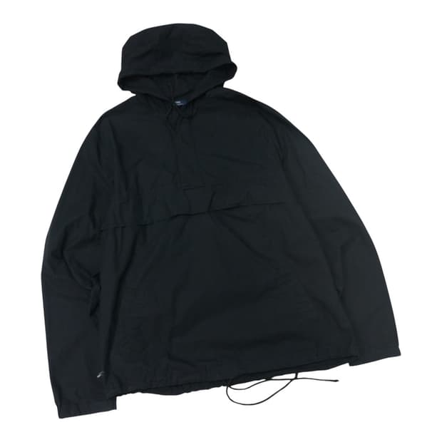 어반리서치 ITEMS 블랙 코튼 아노락 후드 자켓