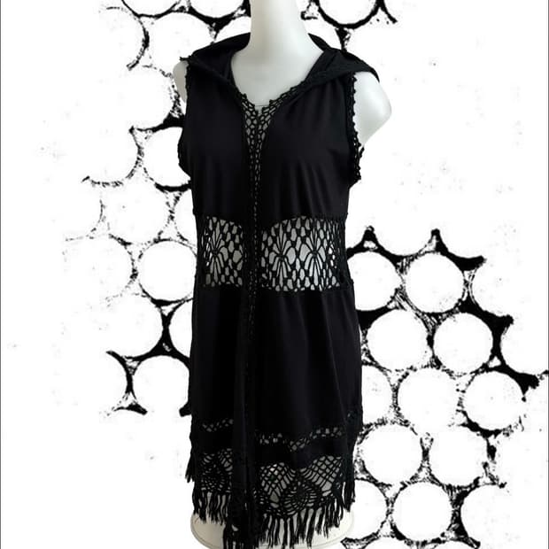 Boho black dress