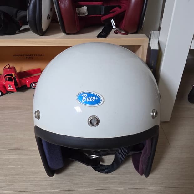 70s 부코 화이트 빈티지 헬멧