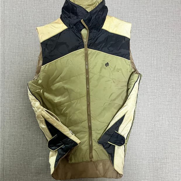 Hangten 올드스쿨아메카지 혁오풍 웨스턴 베스트패딩조끼