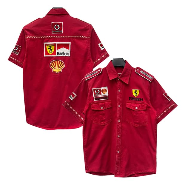 Ferrari 페라리 레이싱 반팔 셔츠 M