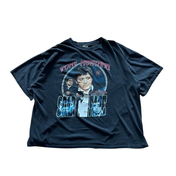 빈티지 90s Scarface 스카페이스 토니 몬타나 랩티셔츠