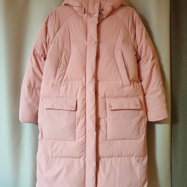 (상태최상) 폴햄 핑크 롱패딩 free