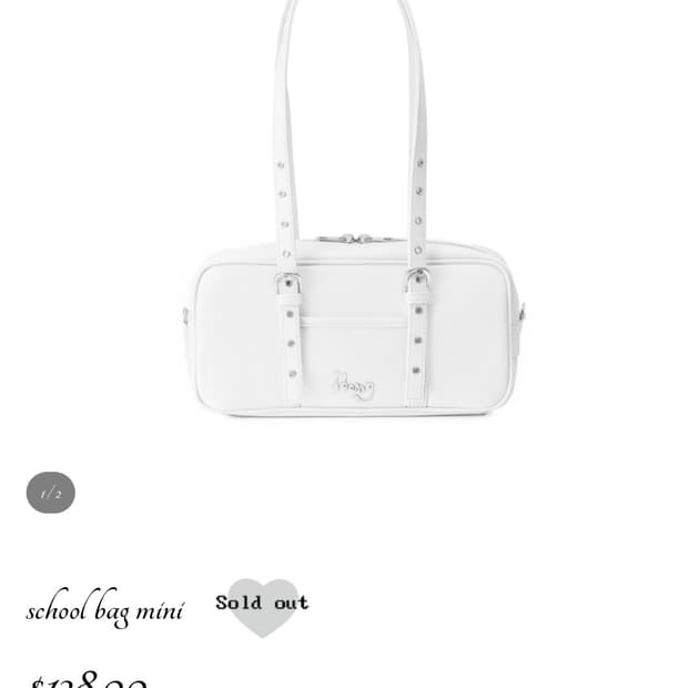 아이당클럽 스쿨백 아이보리 idang club school bag