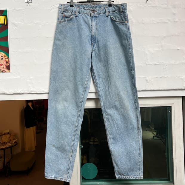 Levis 550 릴렉스드 테이퍼드 워싱 데님 진 36x34