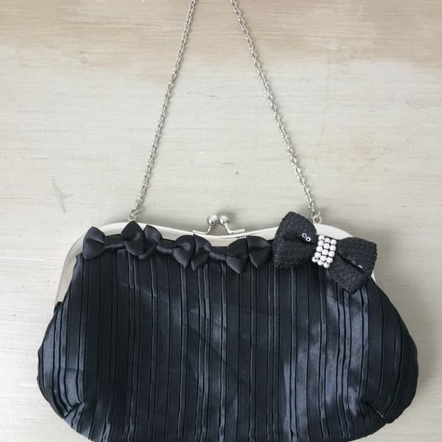 ribbon point hand bag