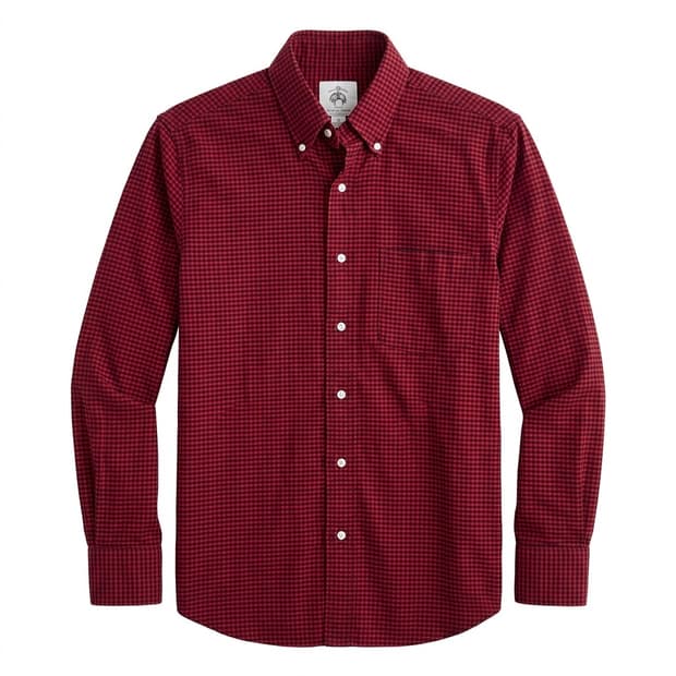 브룩스 브라더스 블랙플리스 체크 셔츠