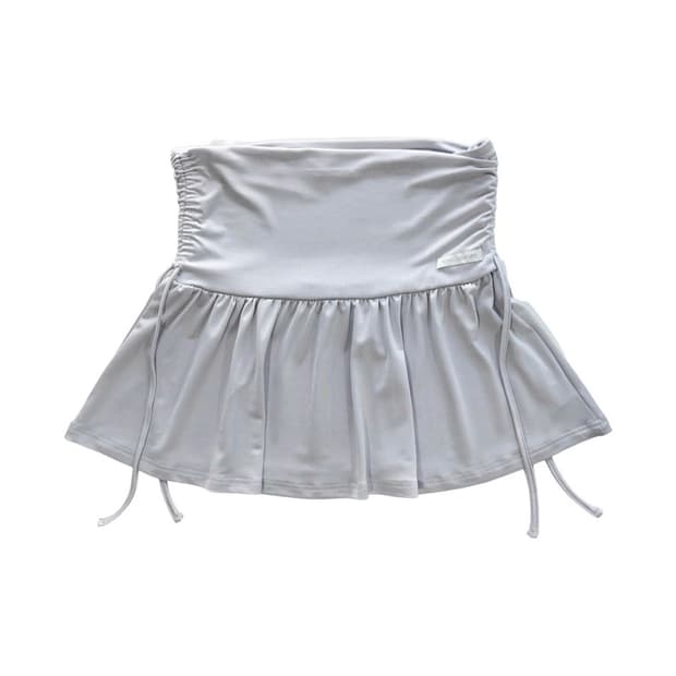 교환) 24-003 SHIRRING SKIRT (페일>>바이올렛그레이)