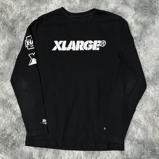 뉴에라 엑스라지 빅로고 롱슬리브 블랙 XL