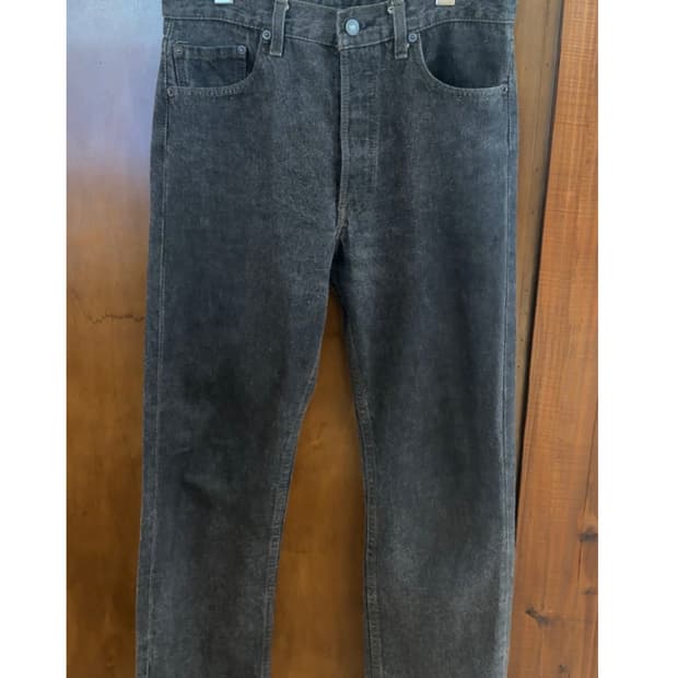 80s Levis 501 Faded Black Denim