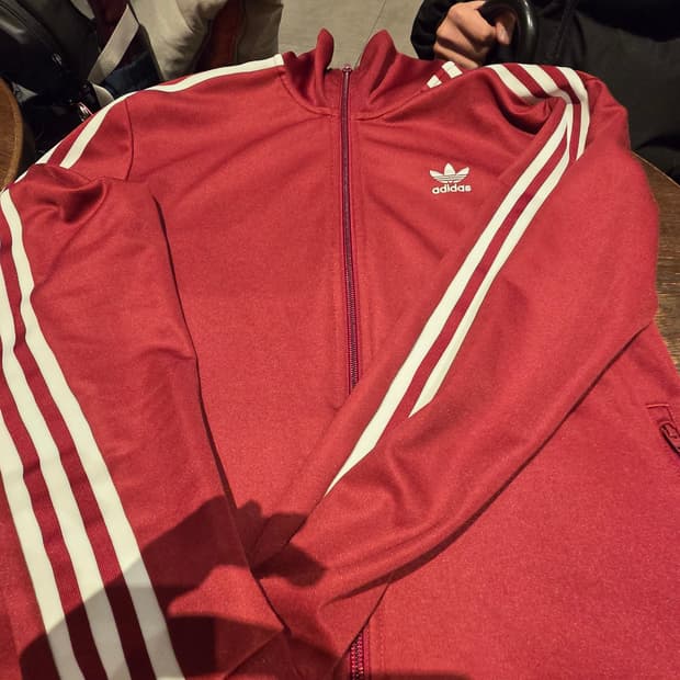 아디다스 베켄바우어 버건디 L