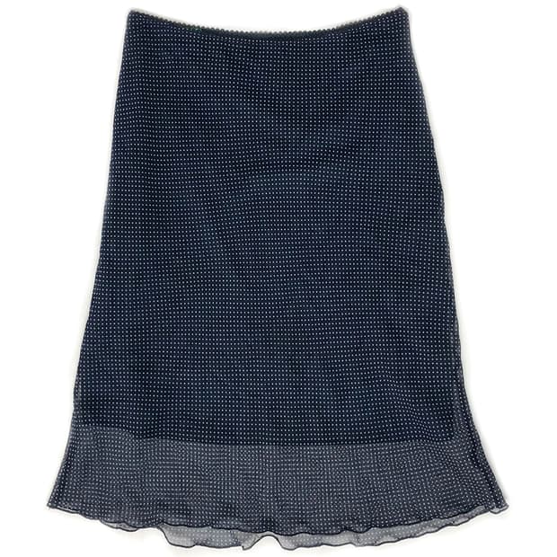 Vintage 도트 밴딩 스커트