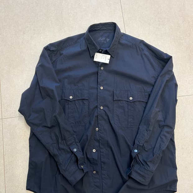 포터클래식 롤업 코튼 셔츠 (네이비, L)