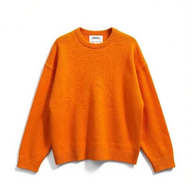 NOMANUAL 노매뉴얼 니트 오렌지 XL