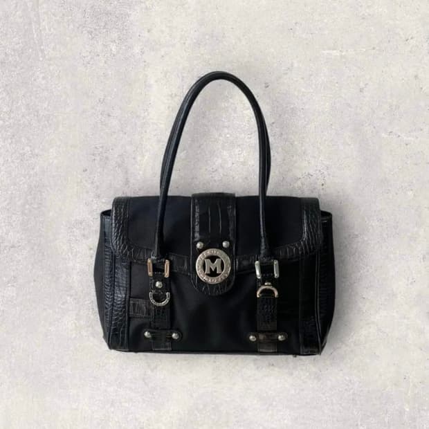 빈티지 메트로시티 블랙 토트백 가방 빈티지 갸루 오네갸루 와투케 히메갸루