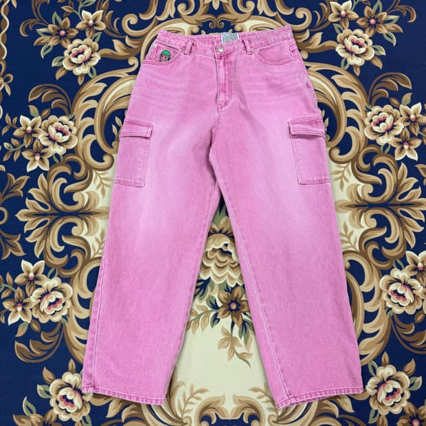 (L)유쓰베스 YBCC 카고데님팬츠(핑크)